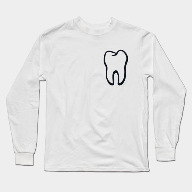 Tooth / Dent / Diente / Zahn / Dente Long Sleeve T-Shirt by MrFaulbaum